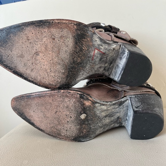 Old Gringo Studded Buckles Western Torero Leather Boots Women’s Size 8 - Picture 11 of 11